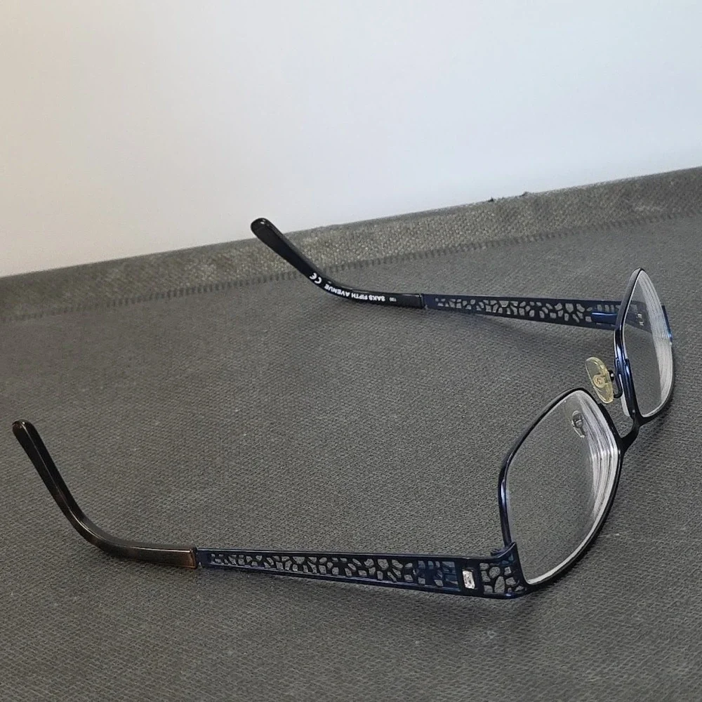 Saks Fifth Avenue Glasses Frame Blue Women's Saks‎ 202
